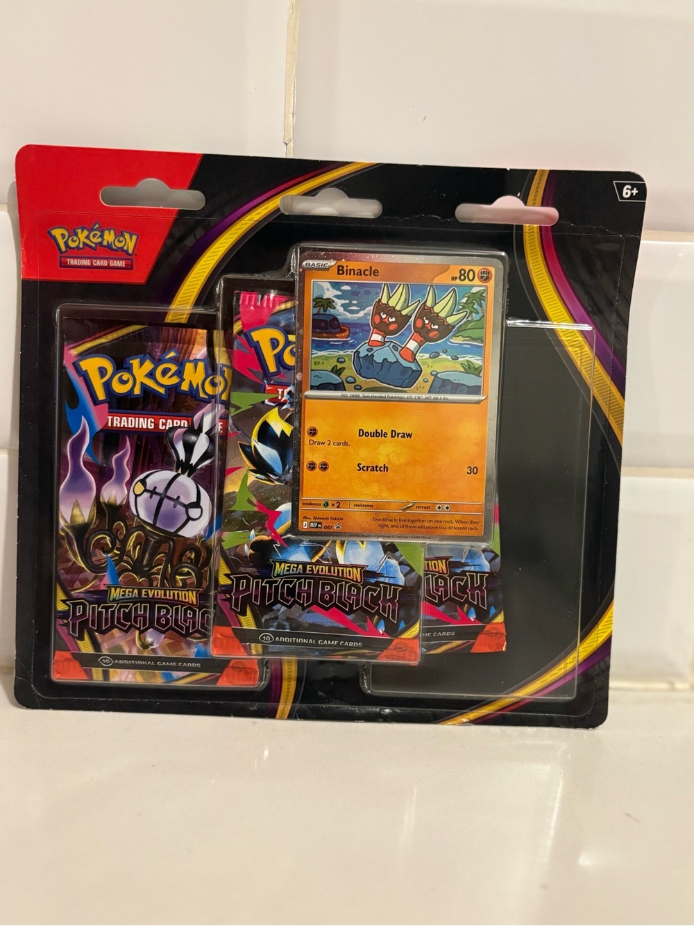 Pokémon pitch Black 3 Booster Blister Trading Cards Size OS